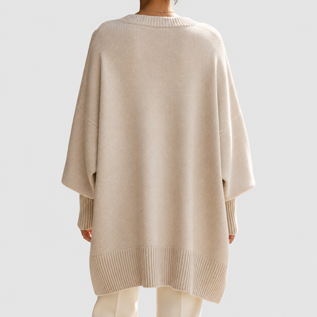 Women's Oversized Asymmetric Hem Jumper — view 4