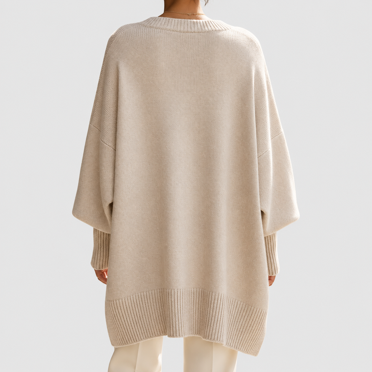 Women's Oversized Asymmetric Hem Jumper — view 4