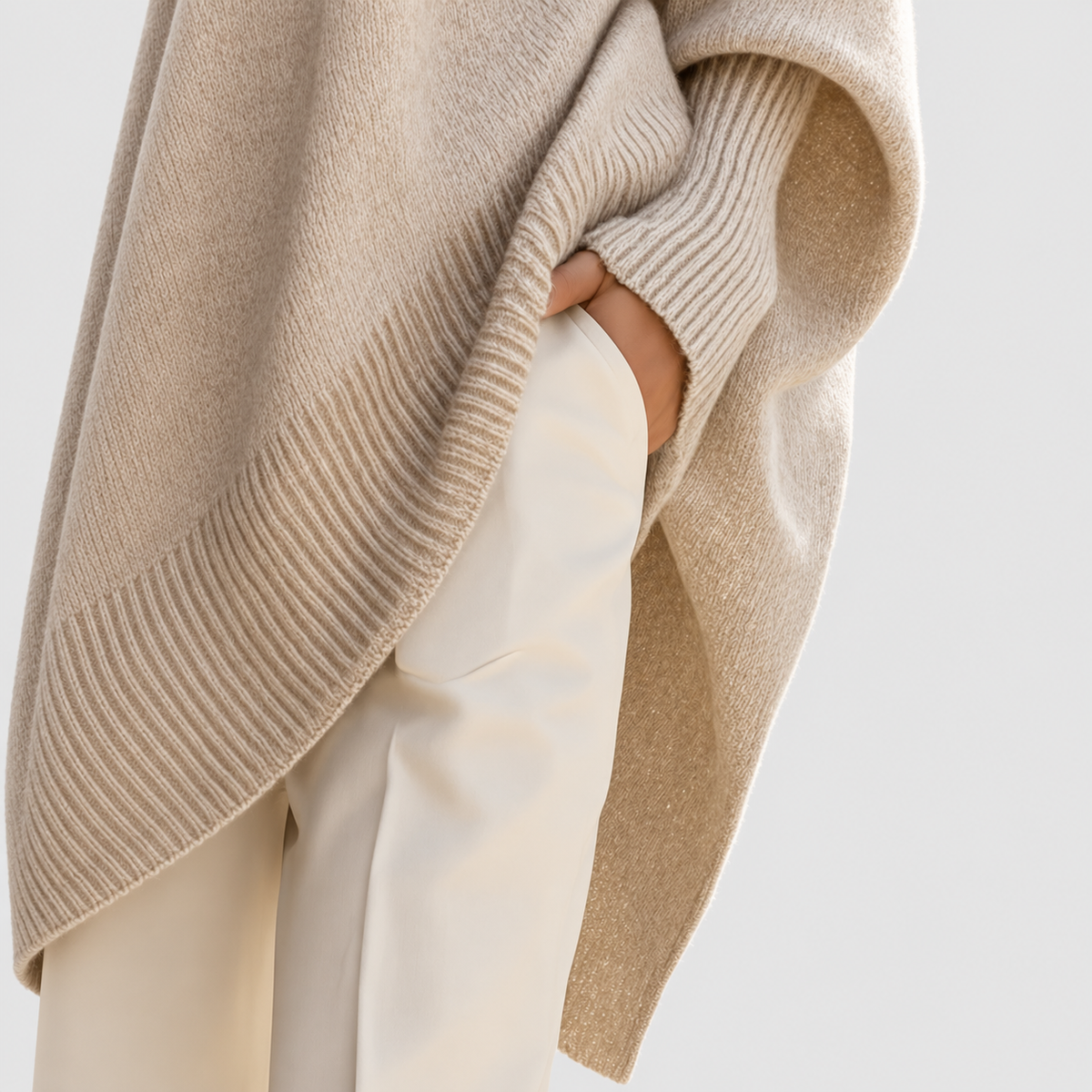 Women's Oversized Asymmetric Hem Jumper — view 5
