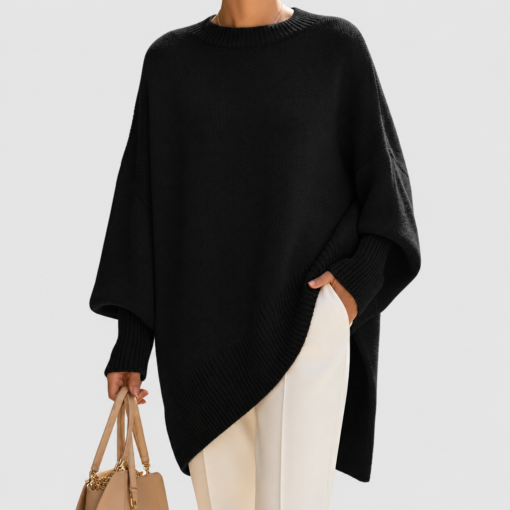 Women's Oversized Asymmetric Hem Jumper — view 10