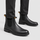 Cyril | Men's Faux Leather Chelsea Boots with Pull Tabs and Lug Sole