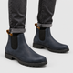 Cyril | Men's Faux Leather Chelsea Boots with Pull Tabs and Lug Sole