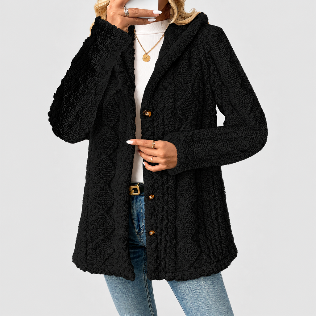 Women's Relaxed-Fit Teddy Coat — view 3