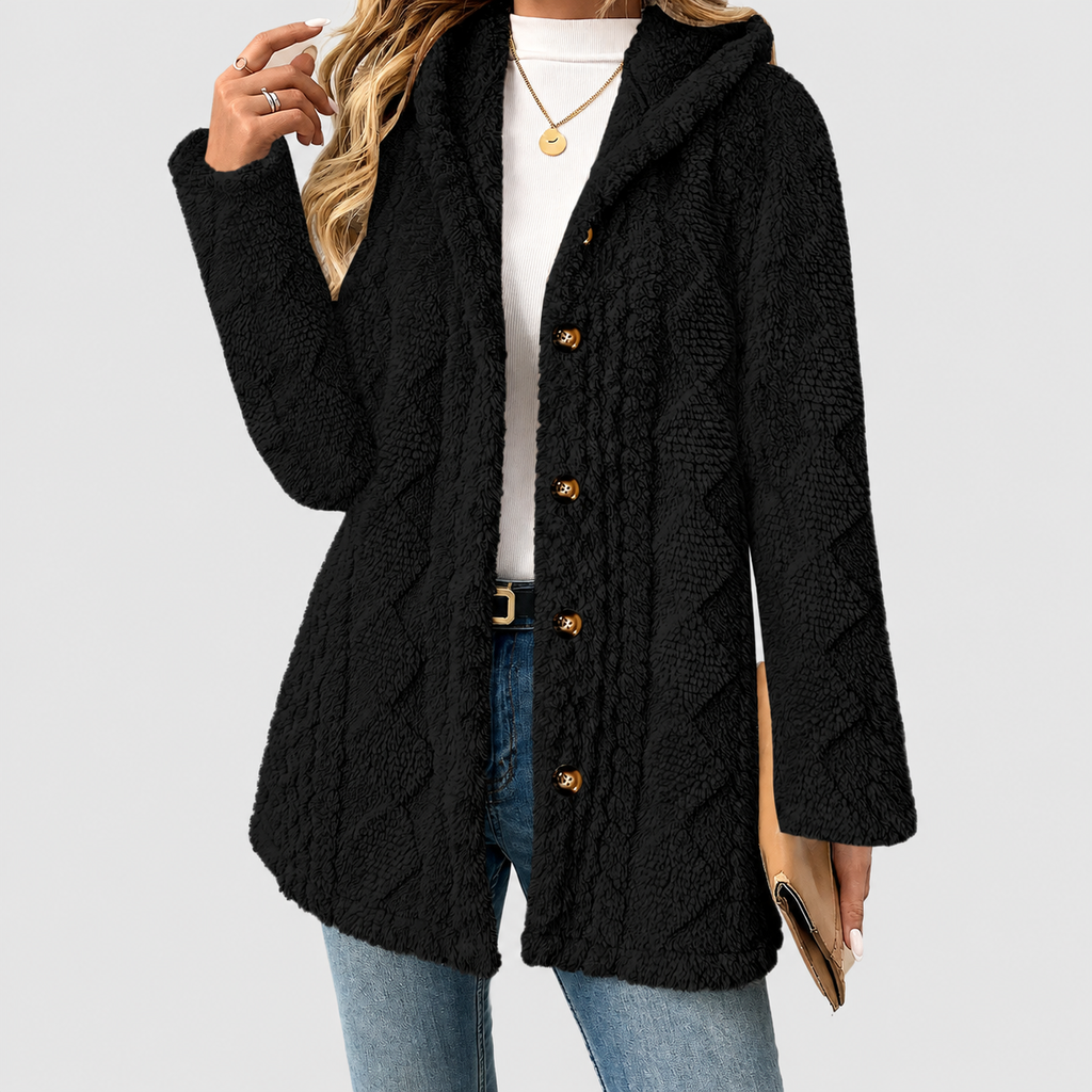 Women's Relaxed-Fit Teddy Coat — view 4