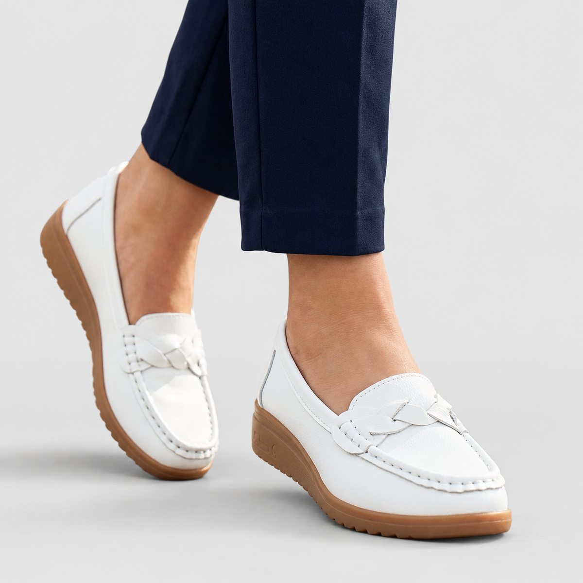 Women's Wide-Fit Slip-On Loafers — view 12