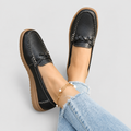 Women's Wide-Fit Slip-On Loafers in Midnight Black — view 13