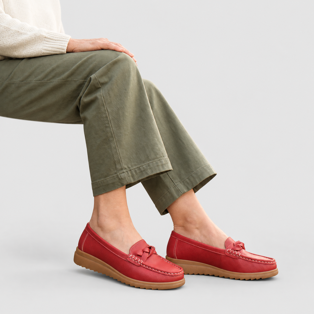 Women's Wide-Fit Slip-On Loafers — view 19