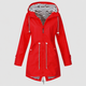 Della | Women's Hooded Jacket with Striped Lining and Drawstring Waist