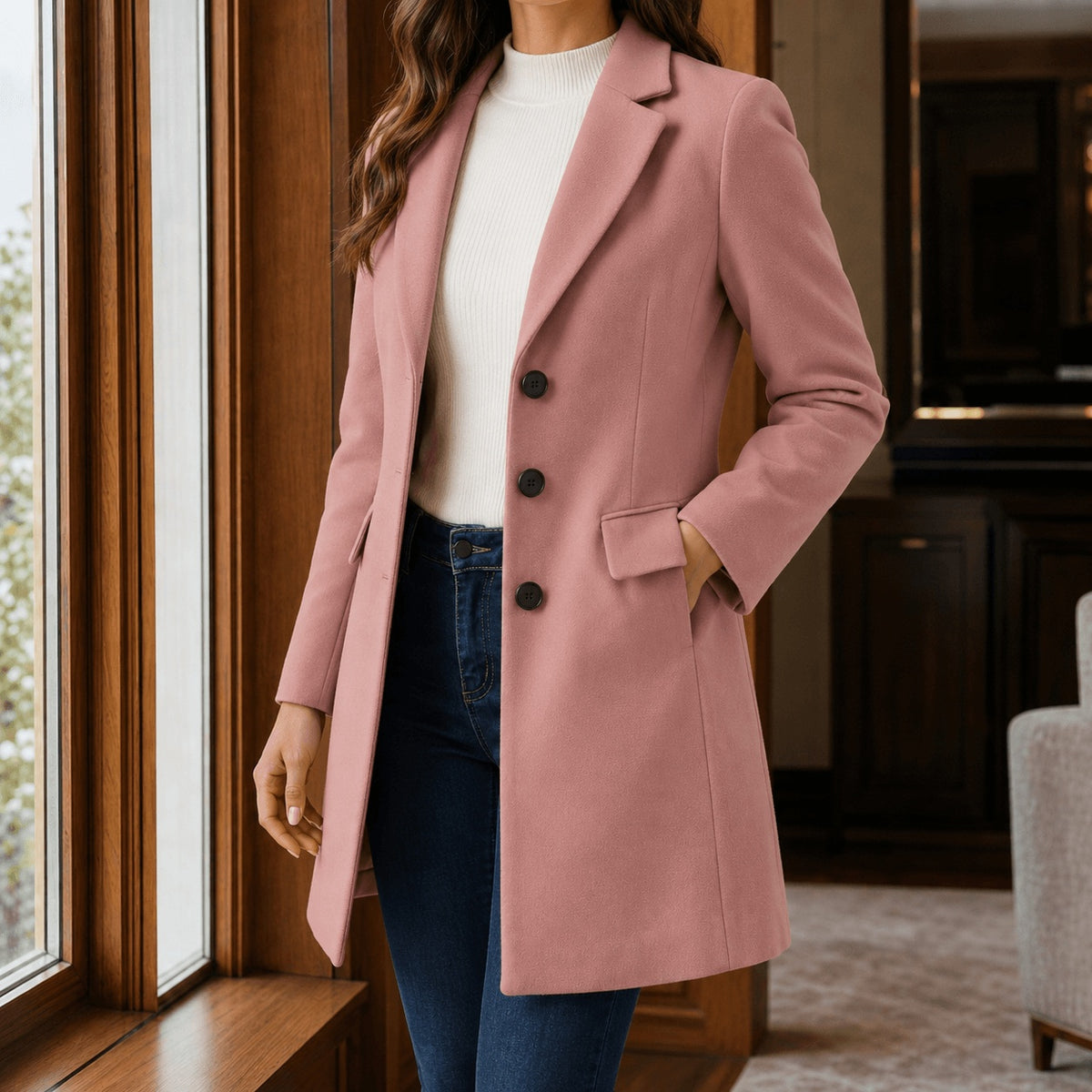 Delyth | Women's Tailored Jacket with Notched Lapels