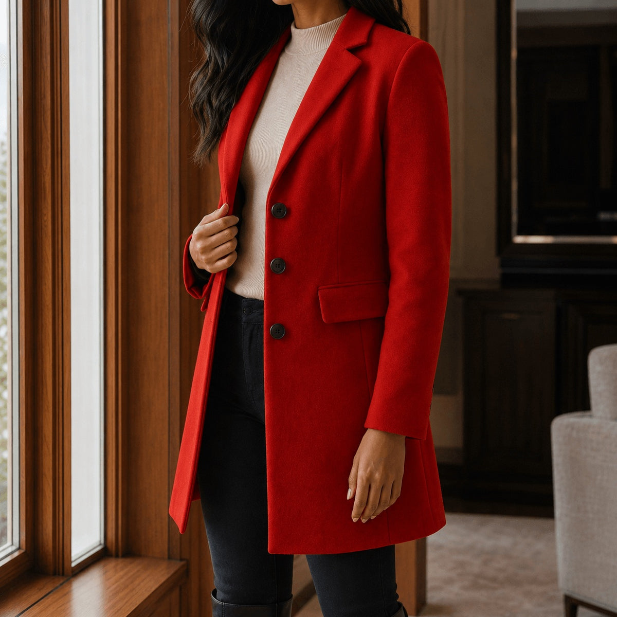 Delyth | Women's Tailored Jacket with Notched Lapels
