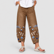 Demelza | Women's Casual Embroidered Trousers with Pockets