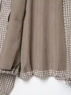 Dilys | Women's Cropped Check Jacket with Hood and Zip