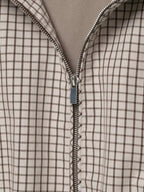 Dilys | Women's Cropped Check Jacket with Hood and Zip