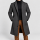Dorian-James | Men's Single-Breasted Overcoat with Notch Lapels