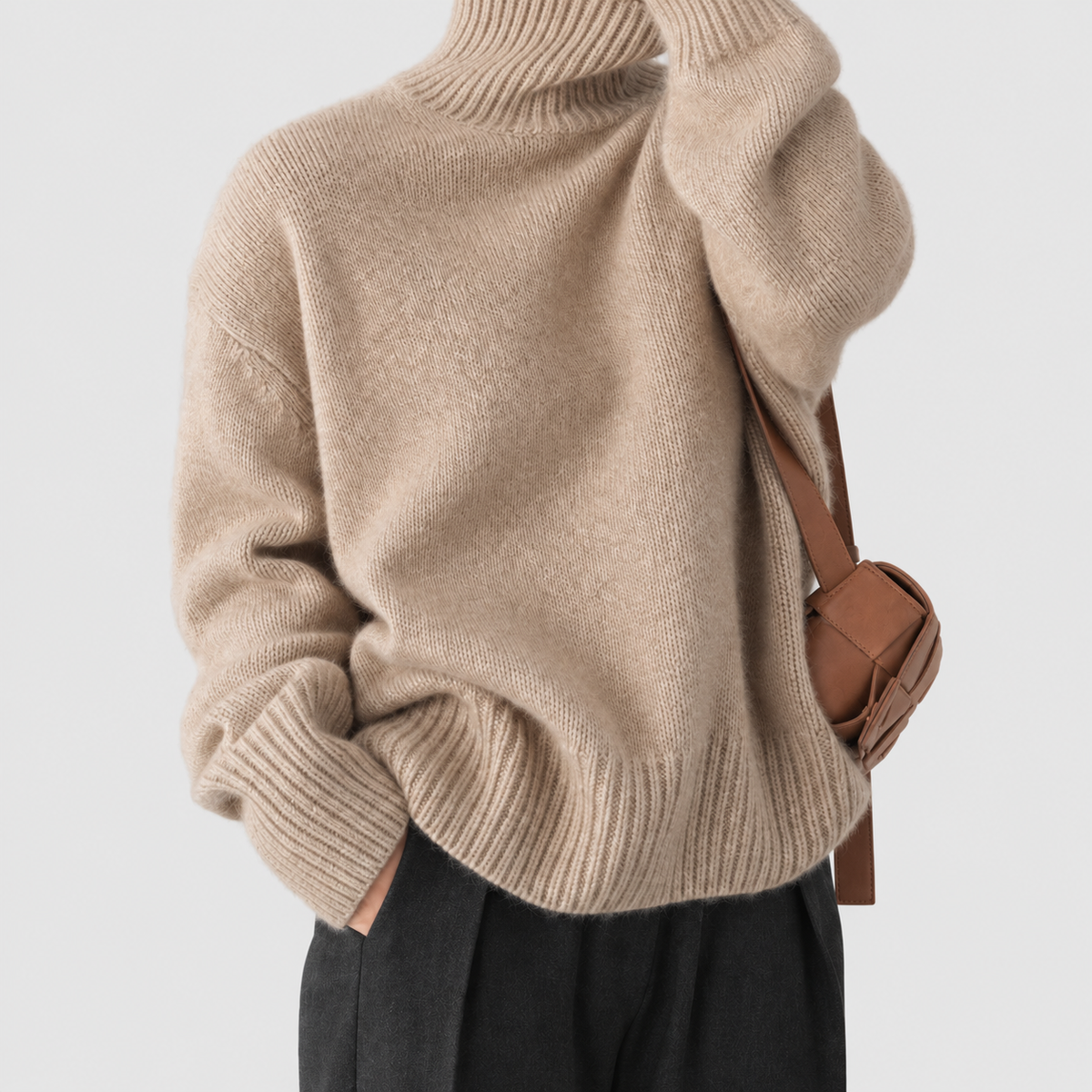 Women's Roll-Neck Knitted Jumper — view 6