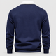 Edgar | Men's Contrast-Collar Long-Sleeve Button-Placket Polo Jumper