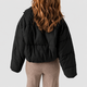 Edwina | Women's Cropped Puffer Jacket with Stand Collar and Drawcord Hem
