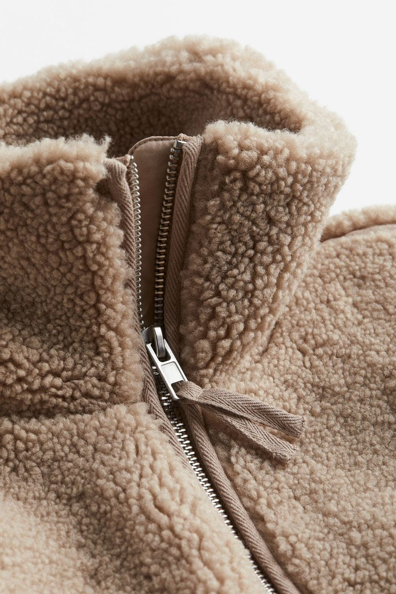 Eira | Women's Teddy Fleece Jacket with Zip and High Neck