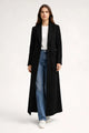 Eirlys | Women's Longline Jacket with Lapels and Flap Pockets