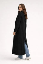 Eirlys | Women's Longline Jacket with Lapels and Flap Pockets