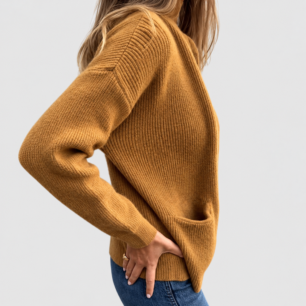 Women's Cotton Knitted Zip Cardigan — view 6