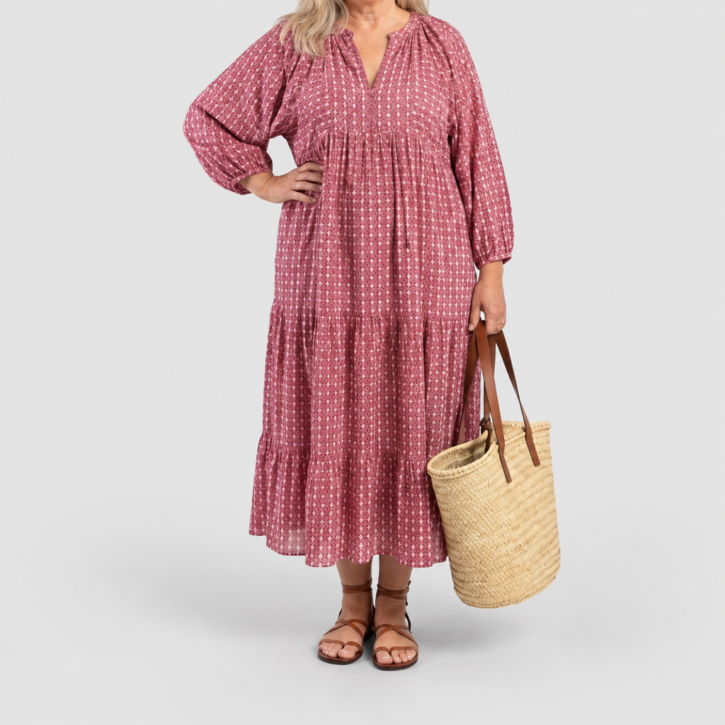 Women's Long-Sleeve Midi Dress — view 4