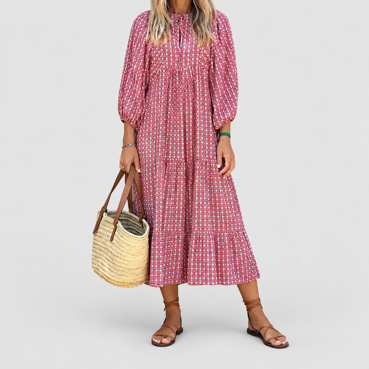 Women's Long-Sleeve Midi Dress — view 5