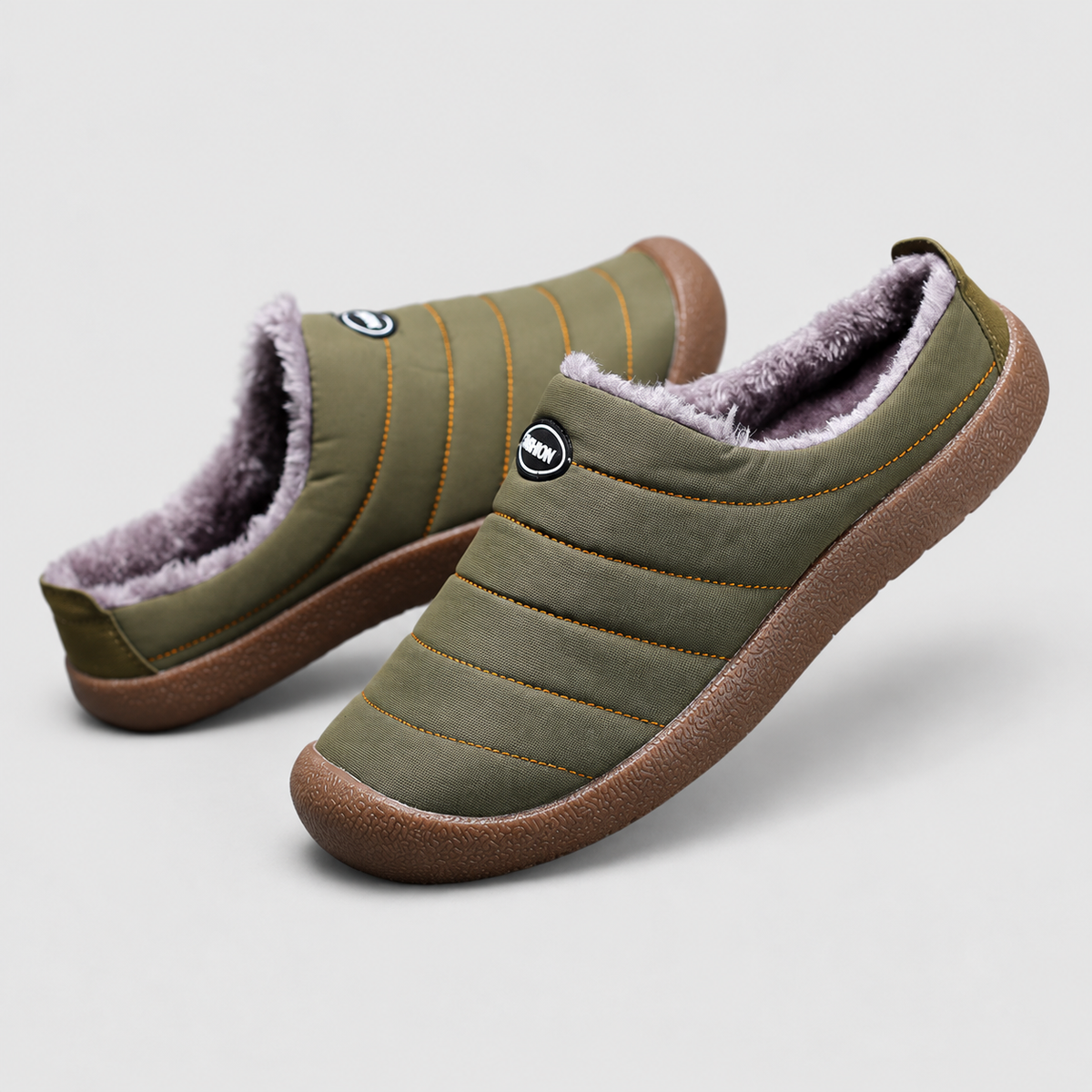 Women's and Men's Fleece-Lined Slip-On Clogs — view 9