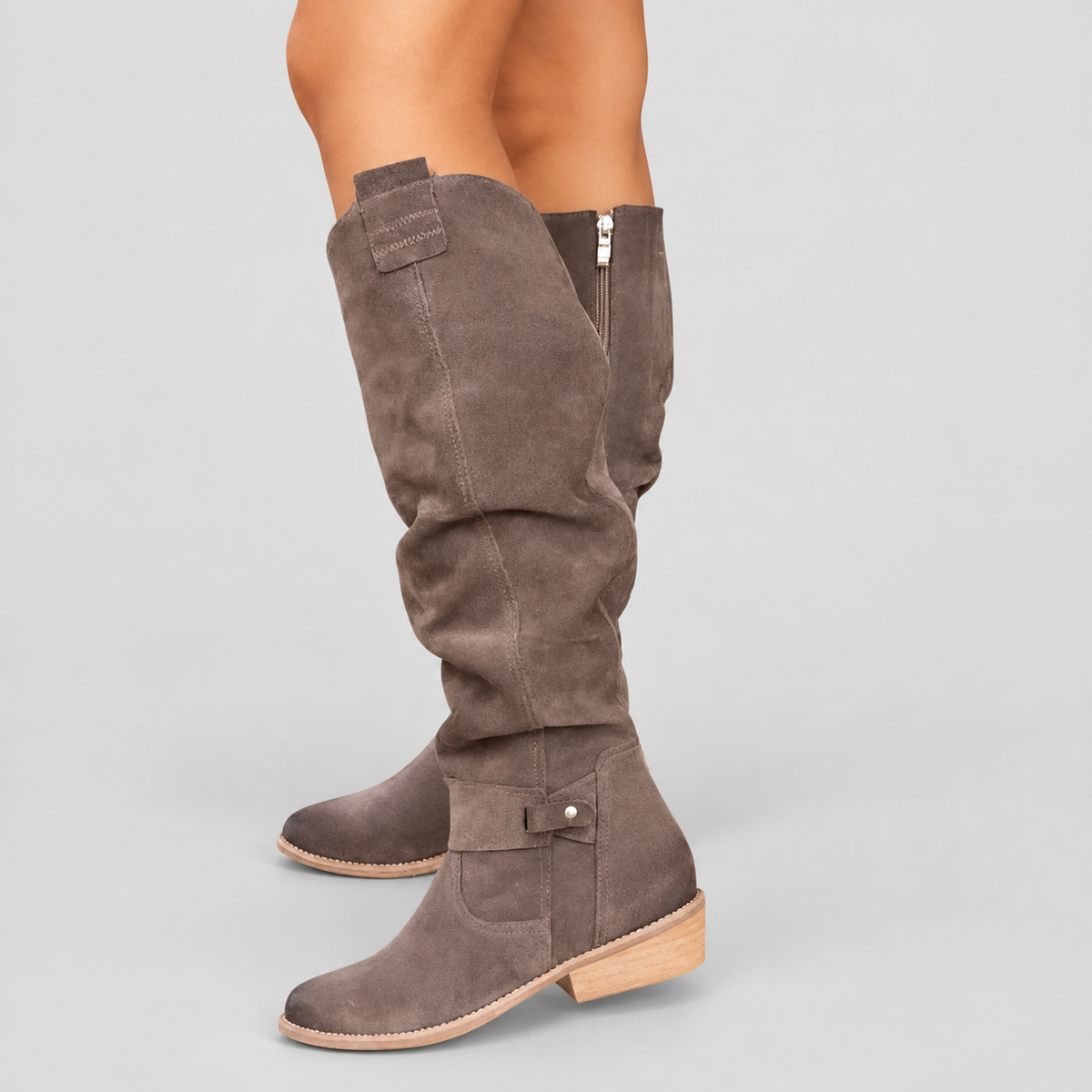 Women's Suede-Effect Tall Boots — view 6