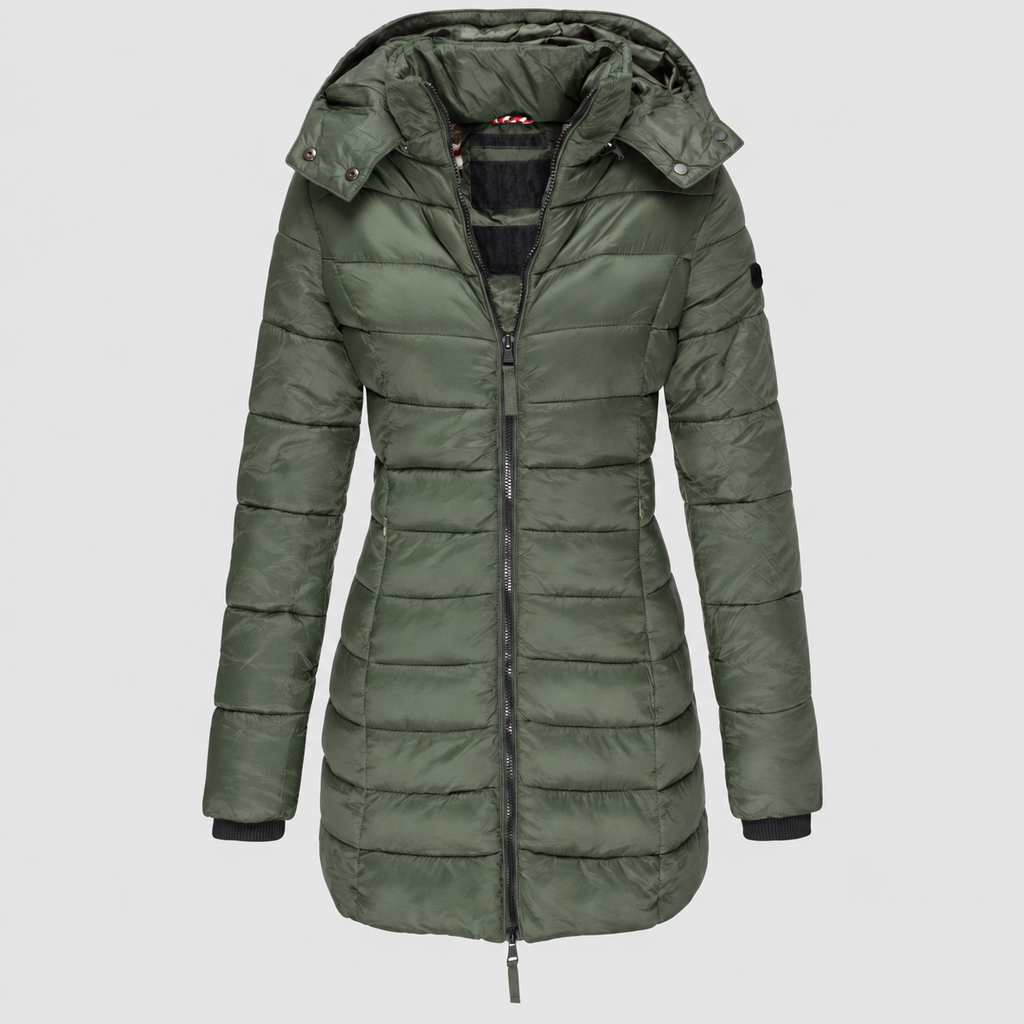 Women's Hooded Zip-Up Quilted Jacket — view 3