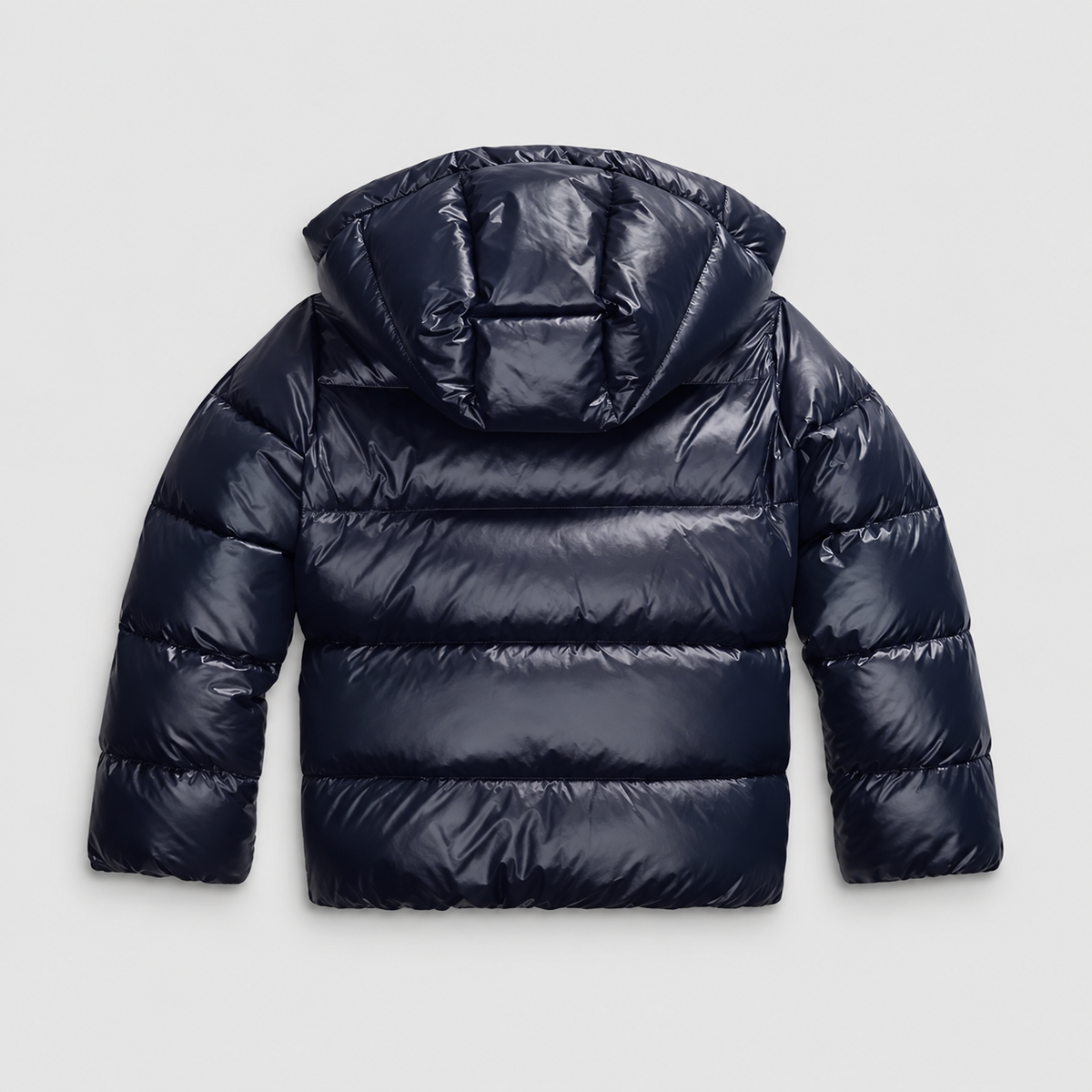Women's Hooded Puffer Jacket with Glossy Finish — view 6