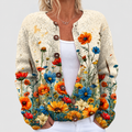 Women's Wildflower Print Button-Front Cardigan in Multicolour — view 1