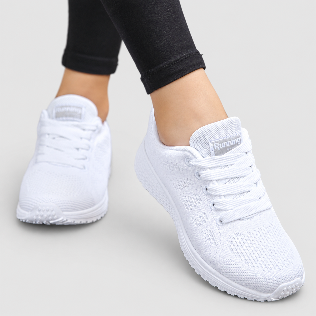 Women's Lace-Up Walking Shoes with Cushioned Sole — view 2