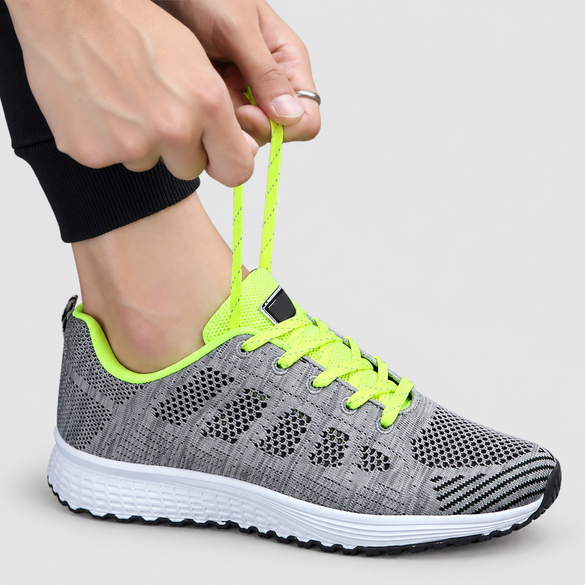Women's Lace-Up Walking Shoes with Cushioned Sole — view 7