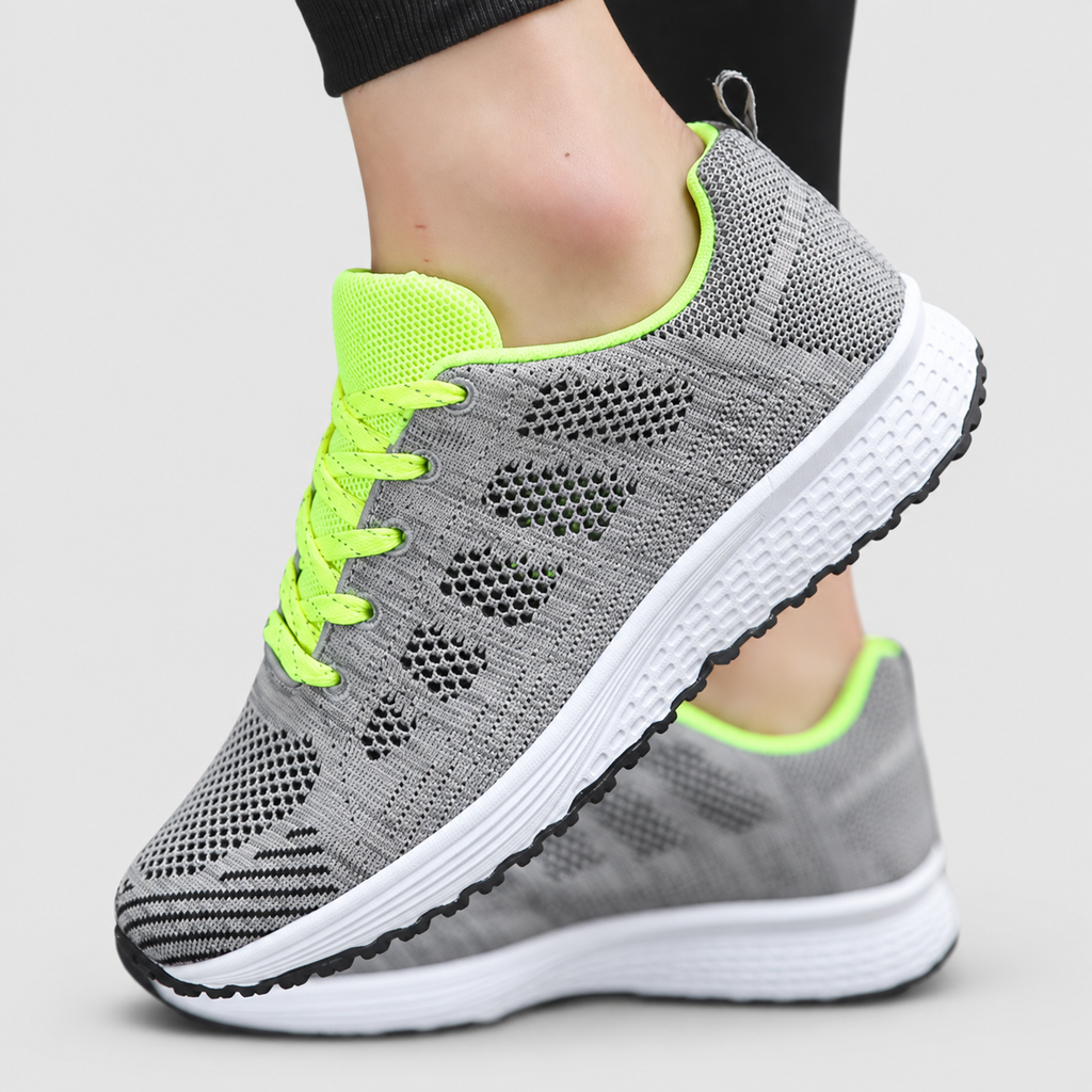 Women's Lace-Up Walking Shoes with Cushioned Sole — view 9
