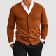 Errol | Men's V-Neck Button-Front Knit Cardigan with Ribbed Cuffs
