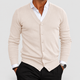 Errol | Men's V-Neck Button-Front Knit Cardigan with Ribbed Cuffs