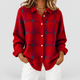 Ethel | Women's Checked Knit Button-Up Jumper