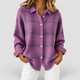 Ethel | Women's Checked Knit Button-Up Jumper