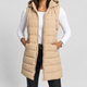 Eulalia | Women's Longline Hooded Puffer Gilet