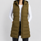 Eulalia | Women's Longline Hooded Puffer Gilet