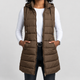 Eulalia | Women's Longline Hooded Puffer Gilet