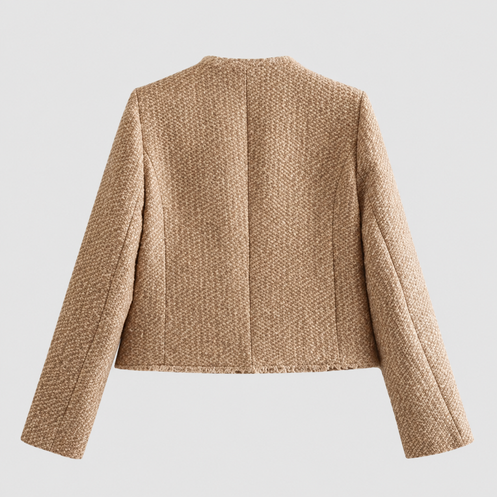 Women's Tweed-Effect Jacket with Gold-Tone Buttons — view 4