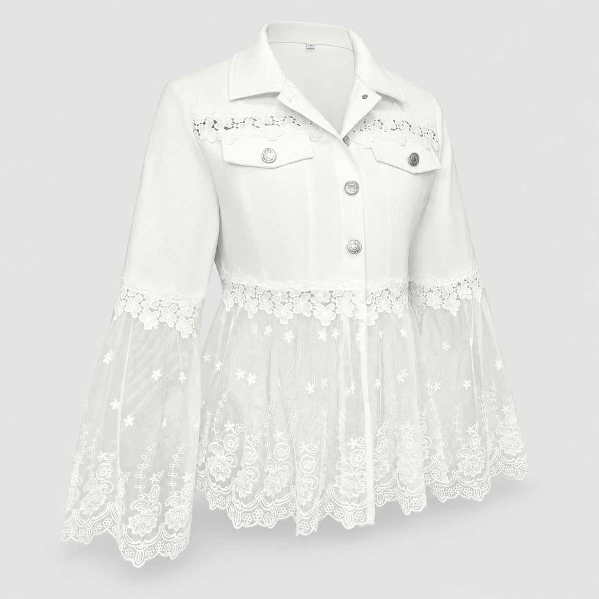 Women's Lace-Panel Jacket — view 3