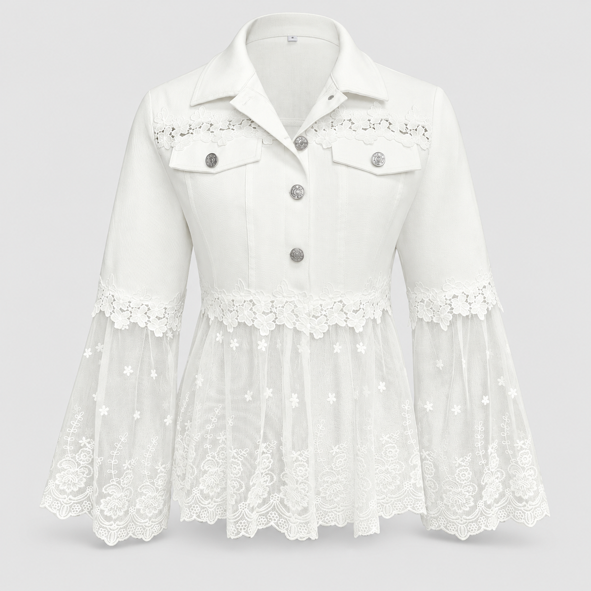 Women's Lace-Panel Jacket — view 4