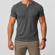 Eustace | Men's Short-Sleeve Henley T-Shirt with Button Placket