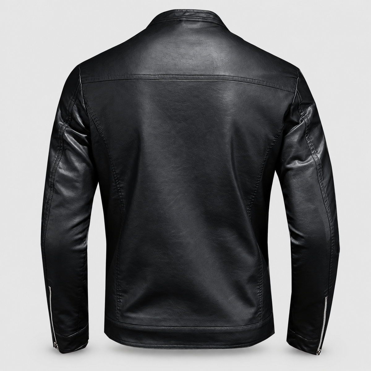Men's Slim-Fit Stand-Collar Zip Jacket — view 2