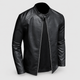Euston | Men's Slim-Fit Stand-Collar Zip Jacket
