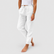 Feliciana-Rose | Women's Relaxed Straight-Leg Trousers with Drawstring Waist