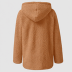 Women's Hooded Teddy Zip-Up Jacket — view 4